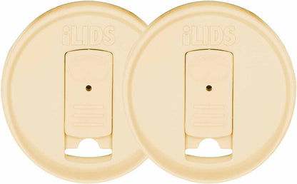 Mason Jar Drink Lid, Regular Mouth, Coral, 2 Pack, BPA-Free USA Made | Fits 2 3/4 in Ball & Kerr openings; spill-resistant for coffee, cold brew & iced tea; reusable, dishwasher-safe