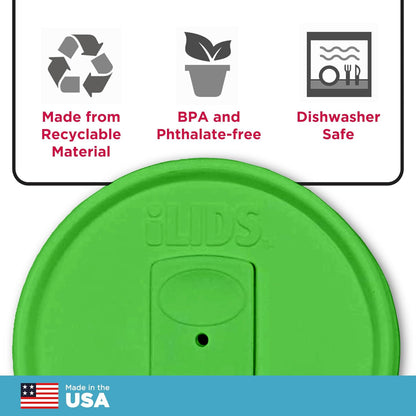 Mason Jar Drink Lid, Regular Mouth, Coral, 2 Pack, BPA-Free USA Made | Fits 2 3/4 in Ball & Kerr openings; spill-resistant for coffee, cold brew & iced tea; reusable, dishwasher-safe