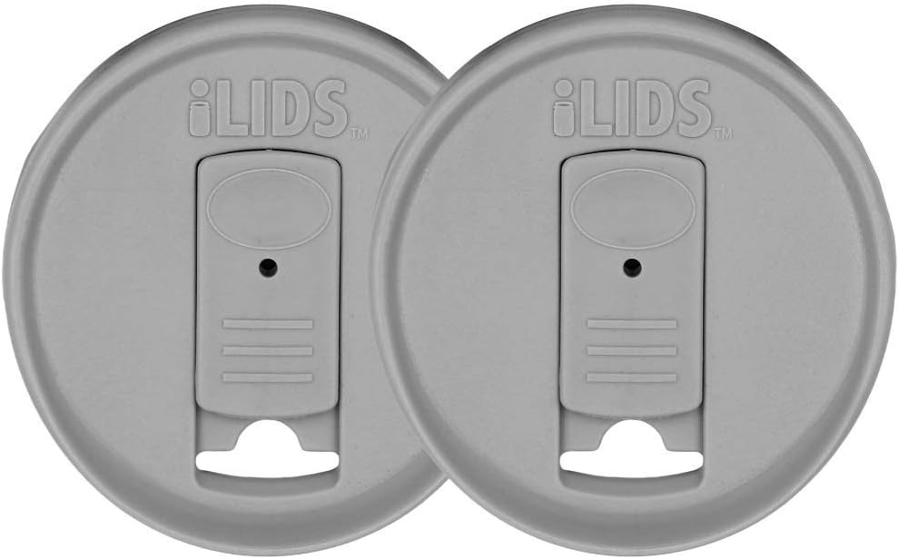 Mason Jar Drink Lid, Regular Mouth, Coral, 2 Pack, BPA-Free USA Made | Fits 2 3/4 in Ball & Kerr openings; spill-resistant for coffee, cold brew & iced tea; reusable, dishwasher-safe