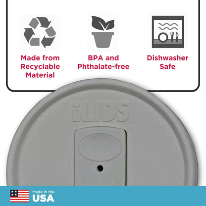 Mason Jar Drink Lid, Regular Mouth, Coral, 2 Pack, BPA-Free USA Made | Fits 2 3/4 in Ball & Kerr openings; spill-resistant for coffee, cold brew & iced tea; reusable, dishwasher-safe