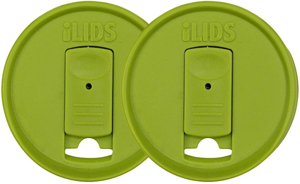 Mason Jar Drink Lid, Regular Mouth, Coral, 2 Pack, BPA-Free USA Made | Fits 2 3/4 in Ball & Kerr openings; spill-resistant for coffee, cold brew & iced tea; reusable, dishwasher-safe