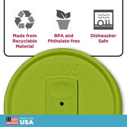 Mason Jar Drink Lid, Regular Mouth, Coral, 2 Pack, BPA-Free USA Made | Fits 2 3/4 in Ball & Kerr openings; spill-resistant for coffee, cold brew & iced tea; reusable, dishwasher-safe