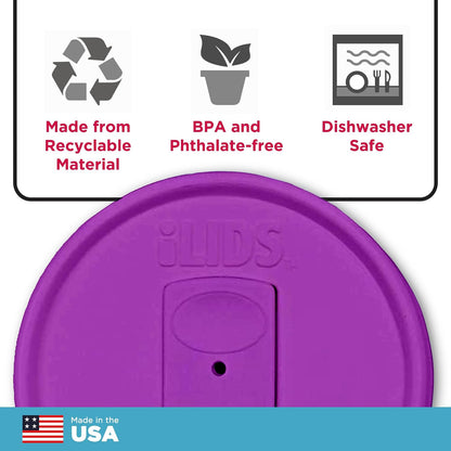Mason Jar Drink Lid, Regular Mouth, Coral, 2 Pack, BPA-Free USA Made | Fits 2 3/4 in Ball & Kerr openings; spill-resistant for coffee, cold brew & iced tea; reusable, dishwasher-safe