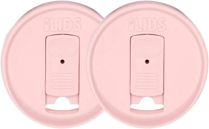 Mason Jar Drink Lid, Regular Mouth, Coral, 2 Pack, BPA-Free USA Made | Fits 2 3/4 in Ball & Kerr openings; spill-resistant for coffee, cold brew & iced tea; reusable, dishwasher-safe