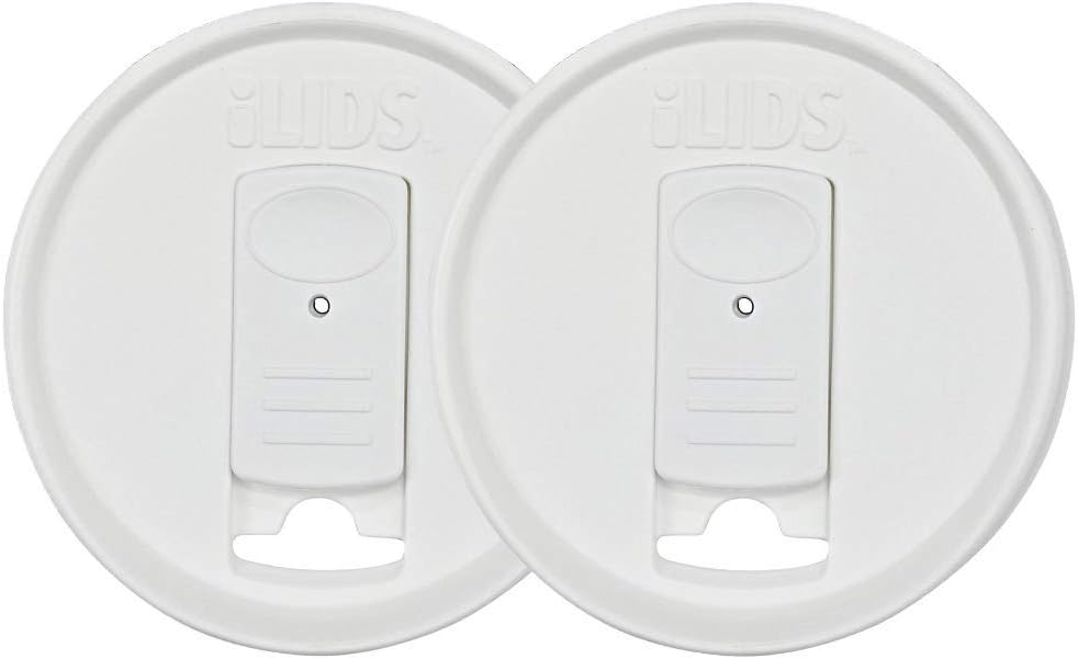 Mason Jar Drink Lid, Regular Mouth, Coral, 2 Pack, BPA-Free USA Made | Fits 2 3/4 in Ball & Kerr openings; spill-resistant for coffee, cold brew & iced tea; reusable, dishwasher-safe