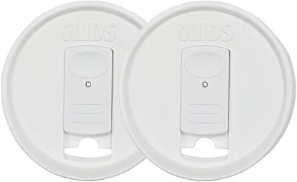 Mason Jar Drink Lid, Regular Mouth, Coral, 2 Pack, BPA-Free USA Made | Fits 2 3/4 in Ball & Kerr openings; spill-resistant for coffee, cold brew & iced tea; reusable, dishwasher-safe