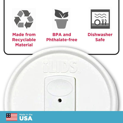 Mason Jar Drink Lid, Regular Mouth, Coral, 2 Pack, BPA-Free USA Made | Fits 2 3/4 in Ball & Kerr openings; spill-resistant for coffee, cold brew & iced tea; reusable, dishwasher-safe