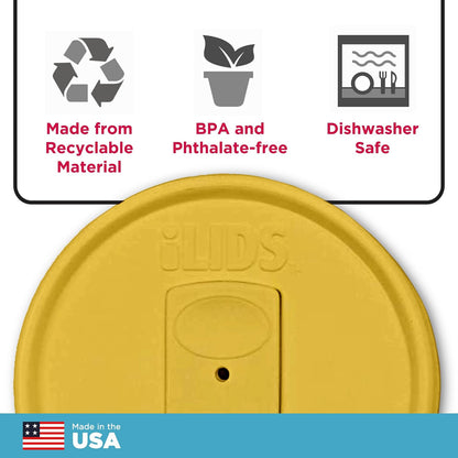 Mason Jar Drink Lid, Regular Mouth, Coral, 2 Pack, BPA-Free USA Made | Fits 2 3/4 in Ball & Kerr openings; spill-resistant for coffee, cold brew & iced tea; reusable, dishwasher-safe