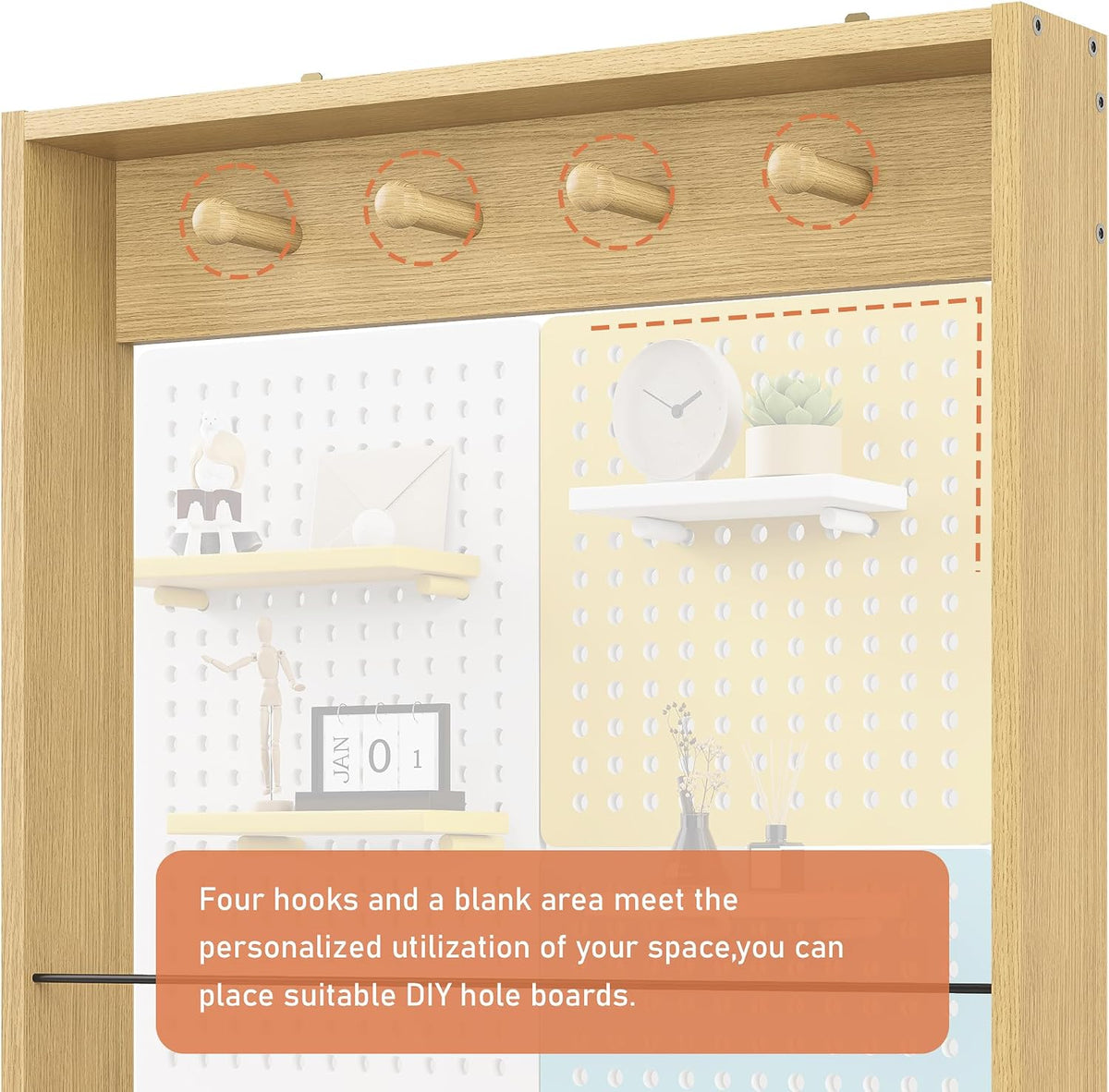Behind The Door Bookshelf Kids Wooden Behind Door Bookcase 4-Tier White