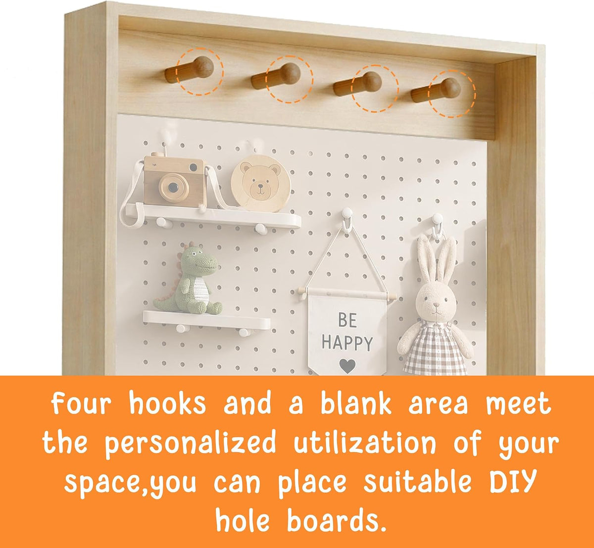 Behind The Door Bookshelf Kids Wooden Behind Door Bookcase 4-Tier White