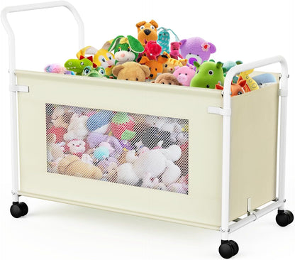 Extra Large Toy Box for Kids, Heavy Duty Toy Storage Organizer, Black