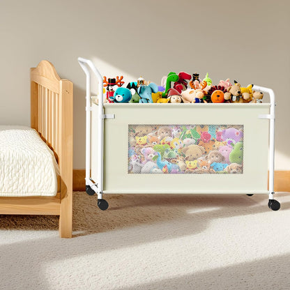 Extra Large Toy Box for Kids, Heavy Duty Toy Storage Organizer, Black