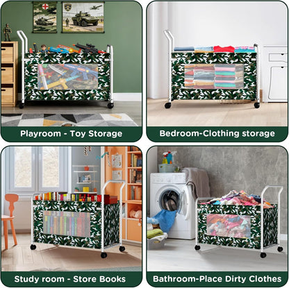 Extra Large Toy Box for Kids, Heavy Duty Toy Storage Organizer, Black