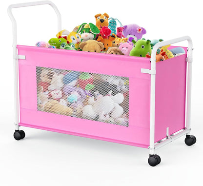 Extra Large Toy Box for Kids, Heavy Duty Toy Storage Organizer, Black