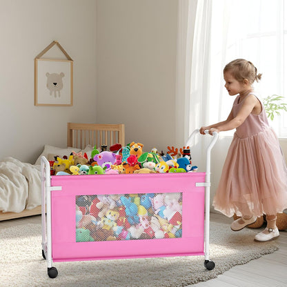 Extra Large Toy Box for Kids, Heavy Duty Toy Storage Organizer, Black