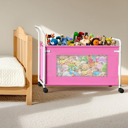 Extra Large Toy Box for Kids, Heavy Duty Toy Storage Organizer, Black