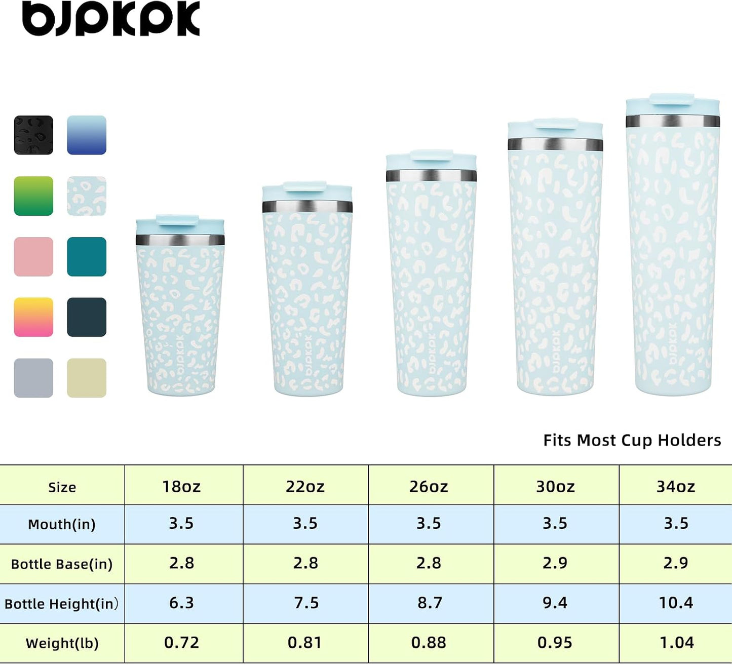 18 oz Coffee Tumbler with Straw, Insulated Stainless Steel Cup | Double Wall Vacuum, Leak Proof, Keeps Hot/Cold, BPA Free, Dishwasher Safe, Cupholder Friendly, Travel, Navy Blue