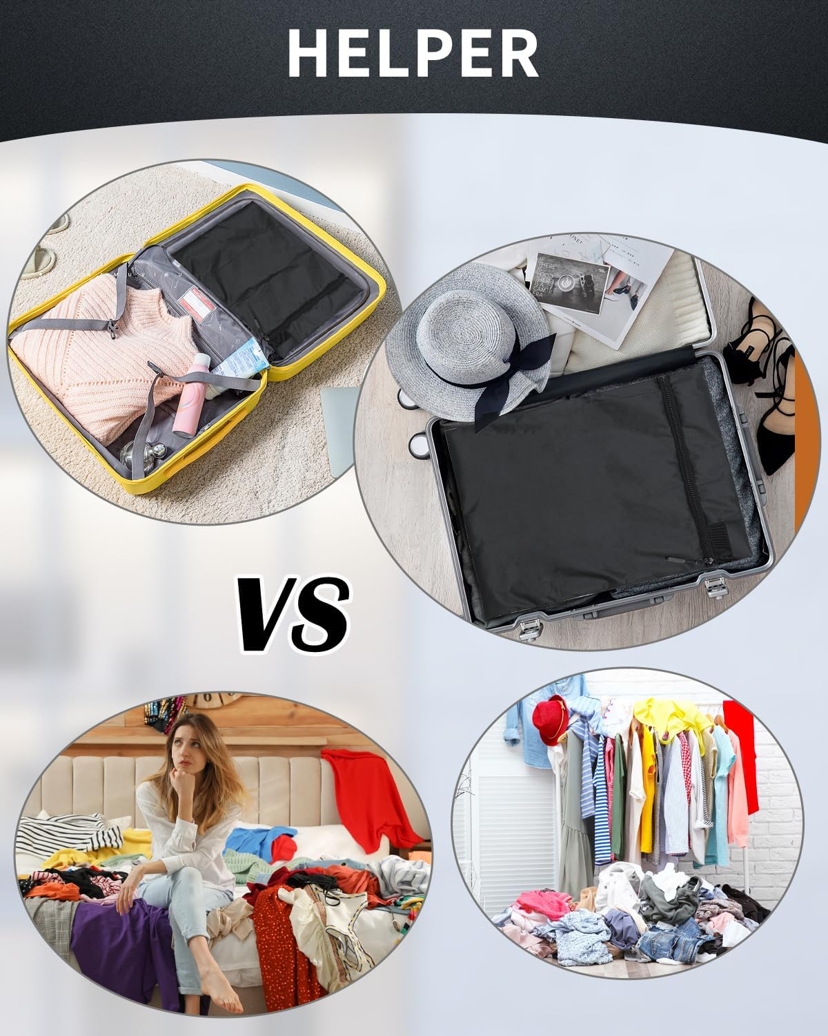 Wet Dry Bags 3 Pack, Travel Pouches for Swimsuits & Wet Clothes