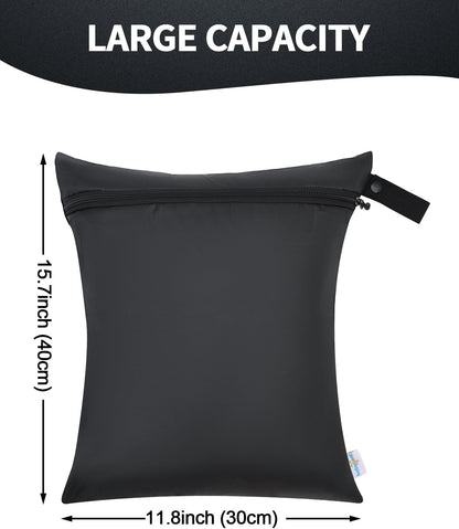 Wet Dry Bags 3 Pack, Travel Pouches for Swimsuits & Wet Clothes