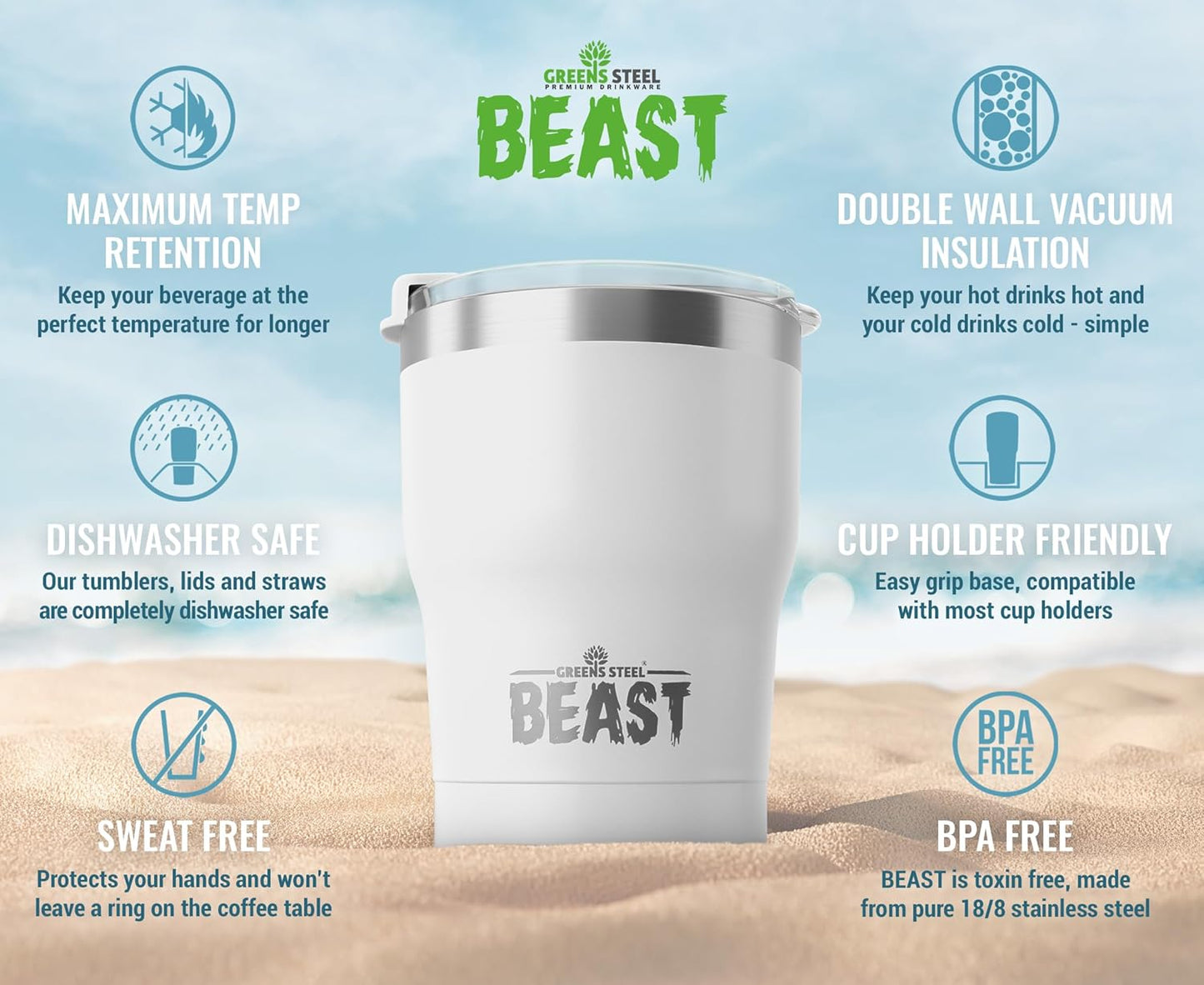 40 oz tumbler - Vacuum Insulated Tumbler with Straw - Leak Proof Stainless Steel Travel Mug - Double Wall Iced Coffee Cup - Reusable Water Bottle - Gifts for Mom, Women and Men (Cupcake Pink)