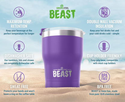 40 oz tumbler - Vacuum Insulated Tumbler with Straw - Leak Proof Stainless Steel Travel Mug - Double Wall Iced Coffee Cup - Reusable Water Bottle - Gifts for Mom, Women and Men (Cupcake Pink)