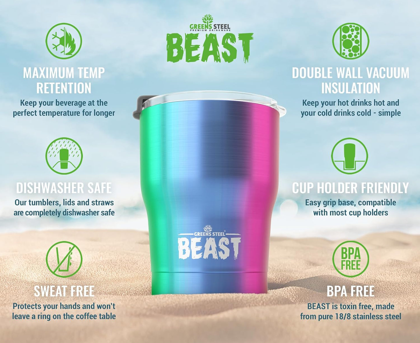 40 oz tumbler - Vacuum Insulated Tumbler with Straw - Leak Proof Stainless Steel Travel Mug - Double Wall Iced Coffee Cup - Reusable Water Bottle - Gifts for Mom, Women and Men (Cupcake Pink)