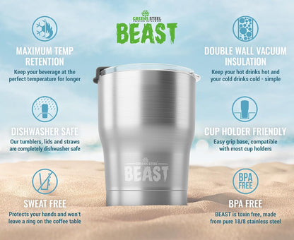 40 oz tumbler - Vacuum Insulated Tumbler with Straw - Leak Proof Stainless Steel Travel Mug - Double Wall Iced Coffee Cup - Reusable Water Bottle - Gifts for Mom, Women and Men (Cupcake Pink)