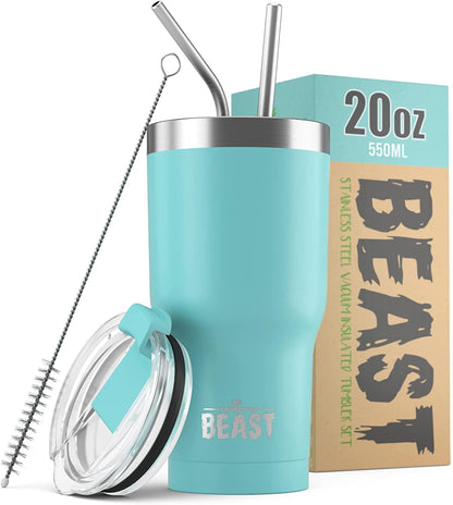 40 oz tumbler - Vacuum Insulated Tumbler with Straw - Leak Proof Stainless Steel Travel Mug - Double Wall Iced Coffee Cup - Reusable Water Bottle - Gifts for Mom, Women and Men (Cupcake Pink)
