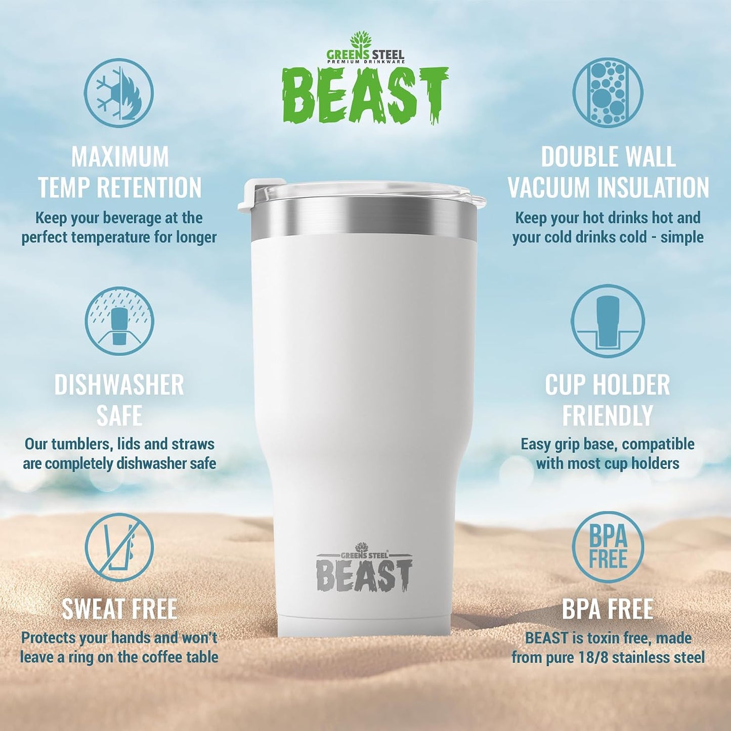 40 oz tumbler - Vacuum Insulated Tumbler with Straw - Leak Proof Stainless Steel Travel Mug - Double Wall Iced Coffee Cup - Reusable Water Bottle - Gifts for Mom, Women and Men (Cupcake Pink)