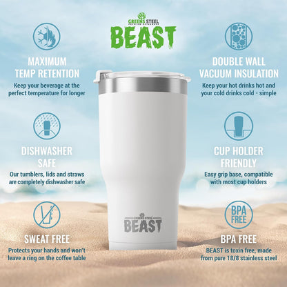 40 oz tumbler - Vacuum Insulated Tumbler with Straw - Leak Proof Stainless Steel Travel Mug - Double Wall Iced Coffee Cup - Reusable Water Bottle - Gifts for Mom, Women and Men (Cupcake Pink)