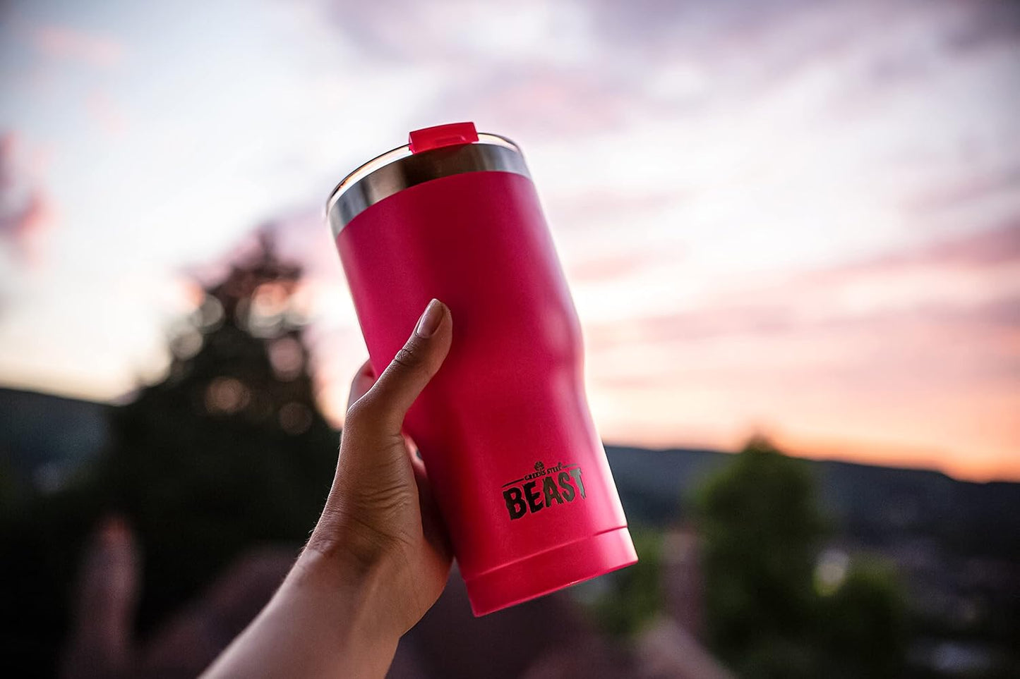 40 oz tumbler - Vacuum Insulated Tumbler with Straw - Leak Proof Stainless Steel Travel Mug - Double Wall Iced Coffee Cup - Reusable Water Bottle - Gifts for Mom, Women and Men (Cupcake Pink)