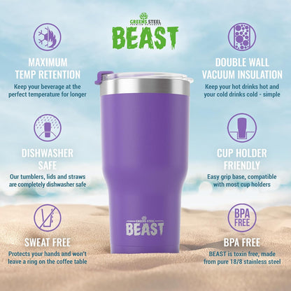 40 oz tumbler - Vacuum Insulated Tumbler with Straw - Leak Proof Stainless Steel Travel Mug - Double Wall Iced Coffee Cup - Reusable Water Bottle - Gifts for Mom, Women and Men (Cupcake Pink)