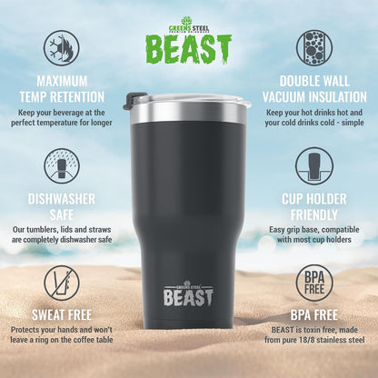 40 oz tumbler - Vacuum Insulated Tumbler with Straw - Leak Proof Stainless Steel Travel Mug - Double Wall Iced Coffee Cup - Reusable Water Bottle - Gifts for Mom, Women and Men (Cupcake Pink)