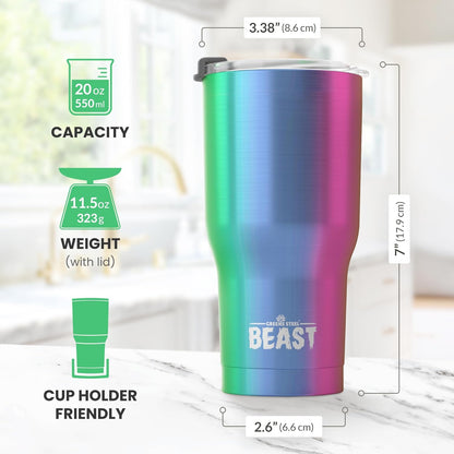 40 oz tumbler - Vacuum Insulated Tumbler with Straw - Leak Proof Stainless Steel Travel Mug - Double Wall Iced Coffee Cup - Reusable Water Bottle - Gifts for Mom, Women and Men (Cupcake Pink)