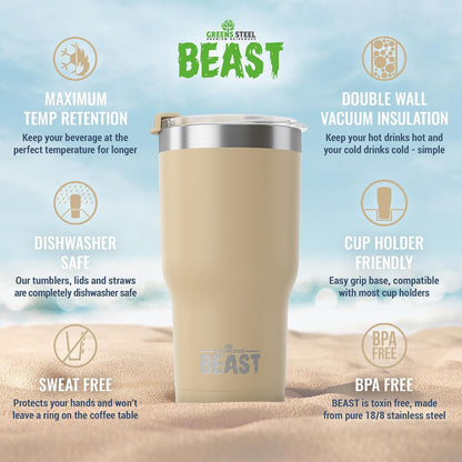 40 oz tumbler - Vacuum Insulated Tumbler with Straw - Leak Proof Stainless Steel Travel Mug - Double Wall Iced Coffee Cup - Reusable Water Bottle - Gifts for Mom, Women and Men (Cupcake Pink)