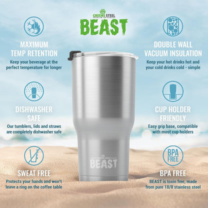 40 oz tumbler - Vacuum Insulated Tumbler with Straw - Leak Proof Stainless Steel Travel Mug - Double Wall Iced Coffee Cup - Reusable Water Bottle - Gifts for Mom, Women and Men (Cupcake Pink)