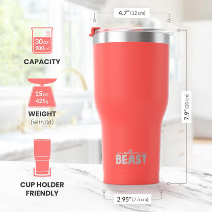 40 oz tumbler - Vacuum Insulated Tumbler with Straw - Leak Proof Stainless Steel Travel Mug - Double Wall Iced Coffee Cup - Reusable Water Bottle - Gifts for Mom, Women and Men (Cupcake Pink)