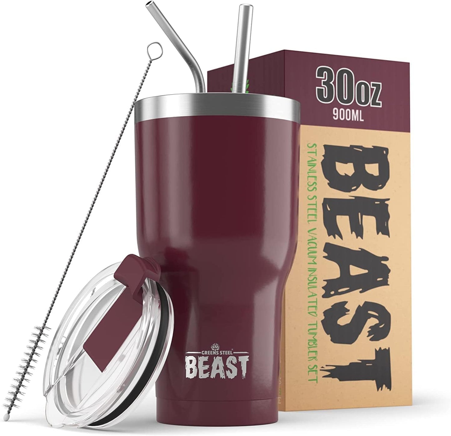 40 oz tumbler - Vacuum Insulated Tumbler with Straw - Leak Proof Stainless Steel Travel Mug - Double Wall Iced Coffee Cup - Reusable Water Bottle - Gifts for Mom, Women and Men (Cupcake Pink)