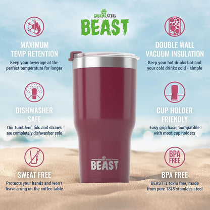 40 oz tumbler - Vacuum Insulated Tumbler with Straw - Leak Proof Stainless Steel Travel Mug - Double Wall Iced Coffee Cup - Reusable Water Bottle - Gifts for Mom, Women and Men (Cupcake Pink)