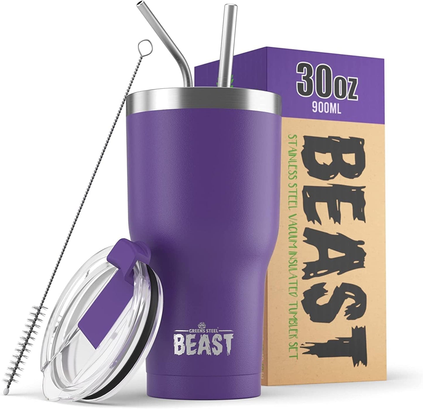 40 oz tumbler - Vacuum Insulated Tumbler with Straw - Leak Proof Stainless Steel Travel Mug - Double Wall Iced Coffee Cup - Reusable Water Bottle - Gifts for Mom, Women and Men (Cupcake Pink)