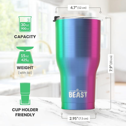 40 oz tumbler - Vacuum Insulated Tumbler with Straw - Leak Proof Stainless Steel Travel Mug - Double Wall Iced Coffee Cup - Reusable Water Bottle - Gifts for Mom, Women and Men (Cupcake Pink)