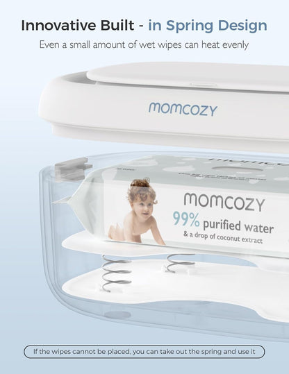 Baby Wipe Warmer, Innovative Spring Design,Large Capacity Dispenser
