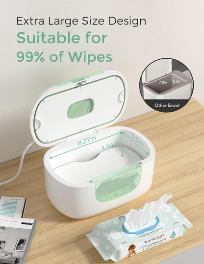 Baby Wipe Warmer, Innovative Spring Design,Large Capacity Dispenser