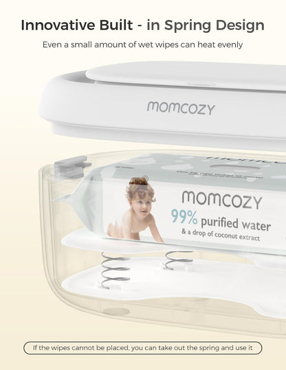 Baby Wipe Warmer, Innovative Spring Design,Large Capacity Dispenser