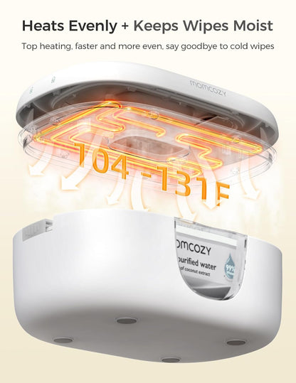 Baby Wipe Warmer, Innovative Spring Design,Large Capacity Dispenser