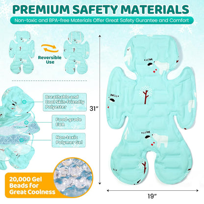 Orzbow Stroller Cooling Pad for Baby, Universal Fit