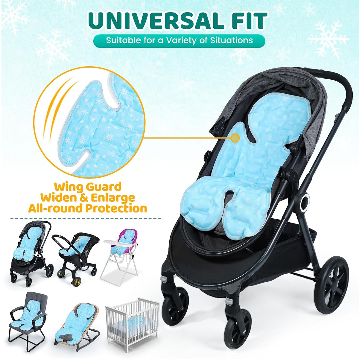 Orzbow Stroller Cooling Pad for Baby, Universal Fit