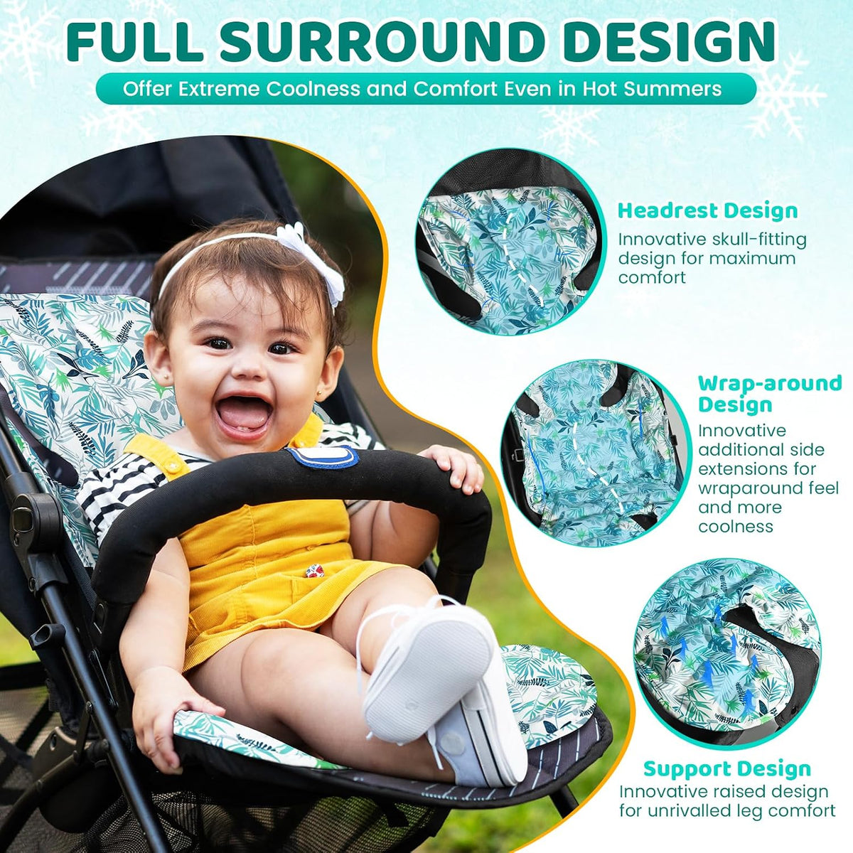 Orzbow Stroller Cooling Pad for Baby, Universal Fit