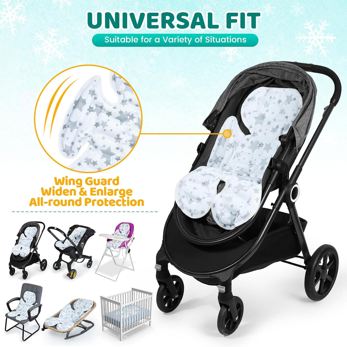 Orzbow Stroller Cooling Pad for Baby, Universal Fit