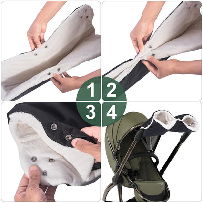 Pushchair Hand Muff Universal Hand Warmer Waterproof Windproof